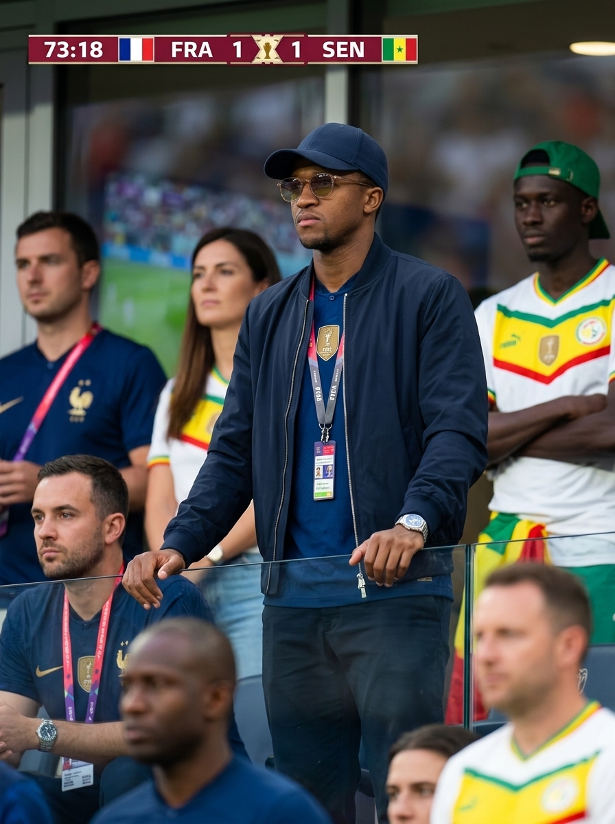 Candid VIP World Cup Spectator Broadcast Shot