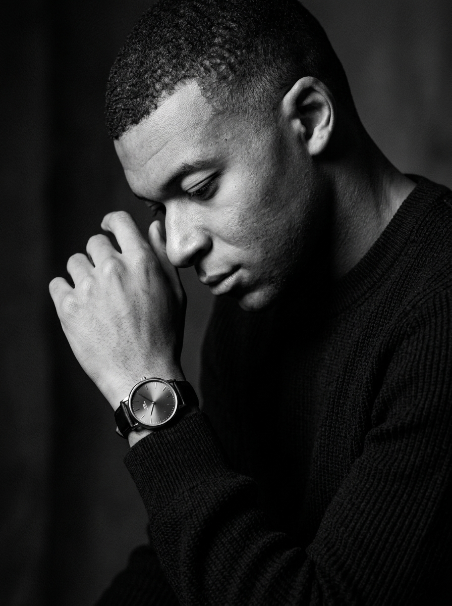 Photorealistic, hyperrealistic black-and-white men’s fashion