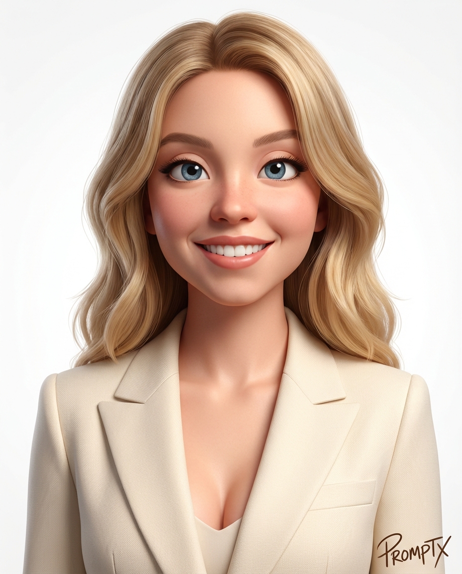 Pixar-style 3D avatar